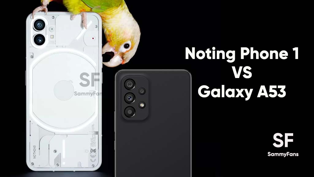 Nothing Phone 1 vs Samsung Galaxy A53