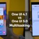 One UI 4.1 One UI 5.0 multitasking