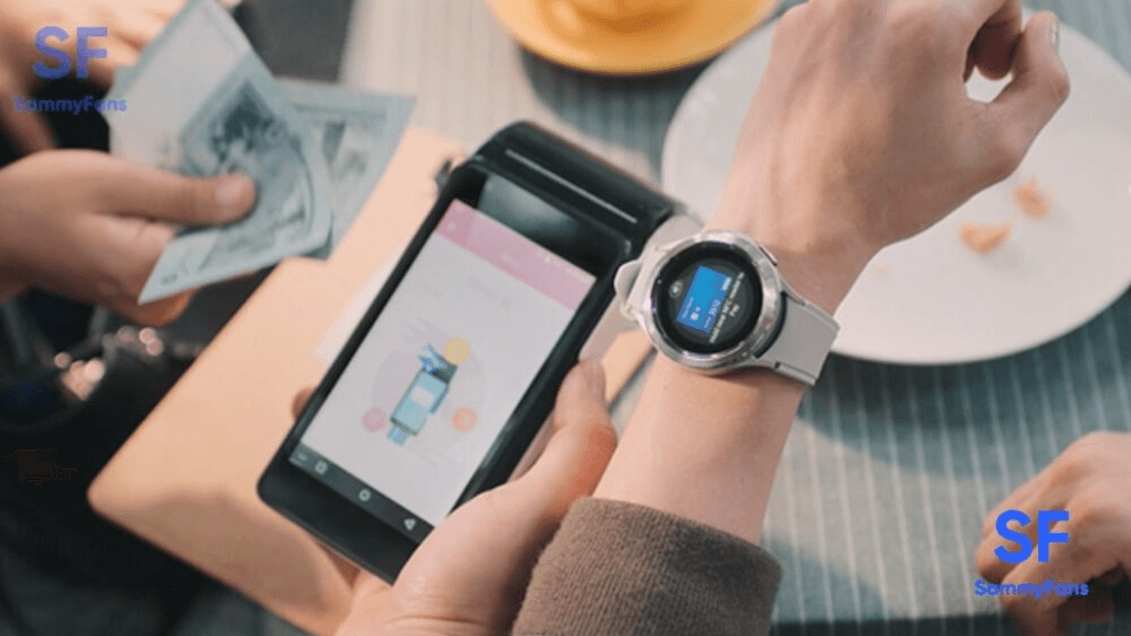 Samsung pay на часах. Самсун галакси вотч 3 мир Пэй. Самсунг вотч 5 списывание. Самсунг пей на галакси вотч 4. Умные часы Samsung Galaxy watch5 Pro Wi-Fi NFC, серый Титан на руке.