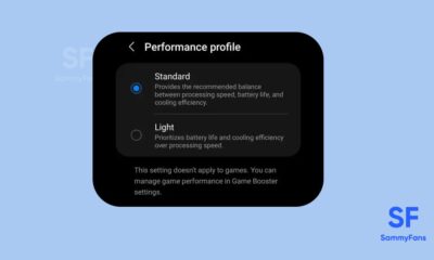 One UI 4.1.1 Performance profile