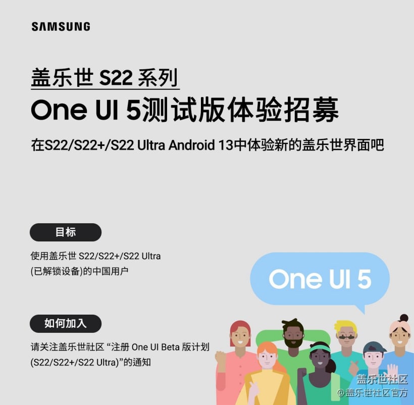 Samung One UI 5 Beta China