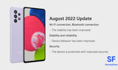 Samsung Galaxy A52s August 2022 Update