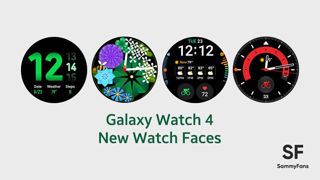 Galaxy Watch 4 new watchfaces