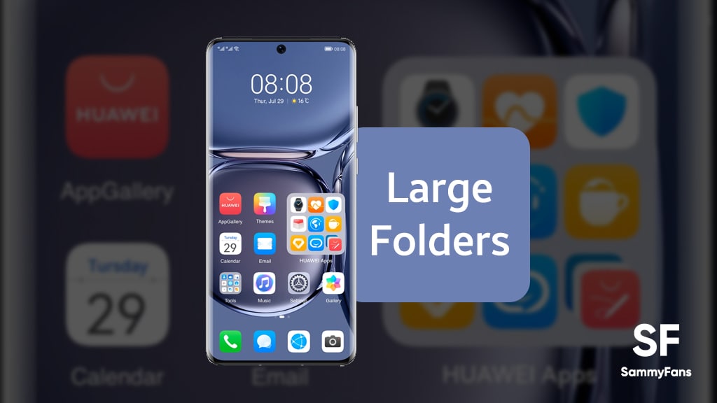 One UI Large Folders Feature anted