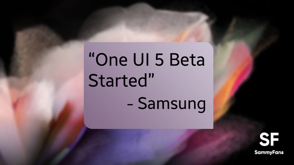 samsung one ui 5.0 beta opened