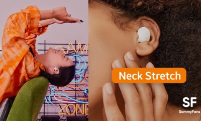 Samsung Galaxy Buds 2 Pro neck stretch reminders feature