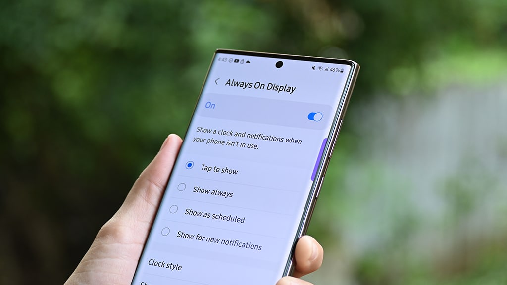 Samsung AOD October 2022 update