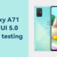 Samsung A71 Android 13 testing