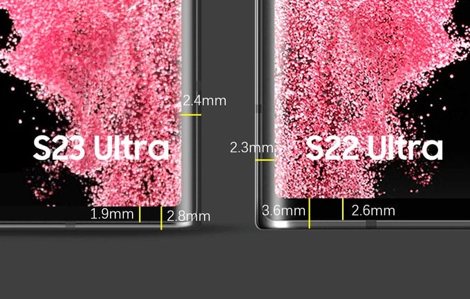 Samsung S23 Ultra design changes