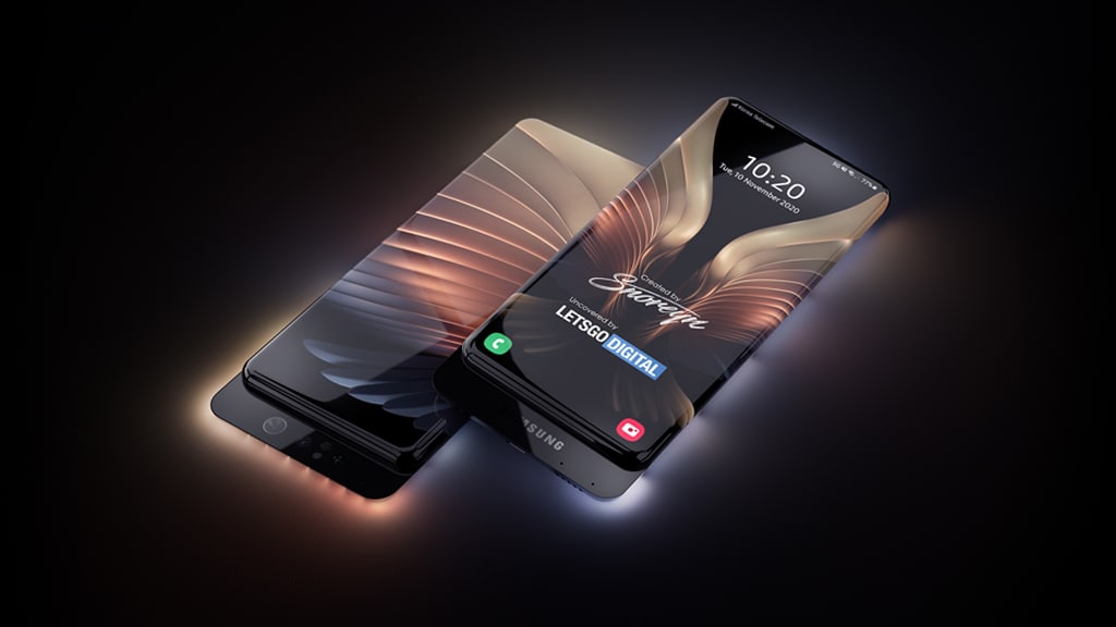 samsung galaxy phone with surrounding display