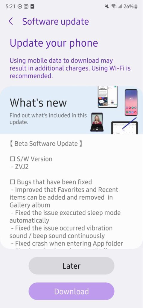 Galaxy S22 One UI 5.0 Beta 4 India