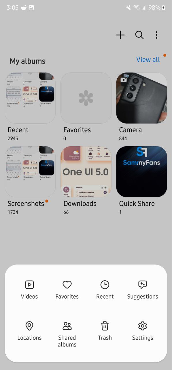 Samsung S21 One UI 5.0 Gallery Labs