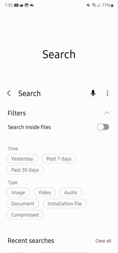 Samsung S21 One UI 5.0 My Files