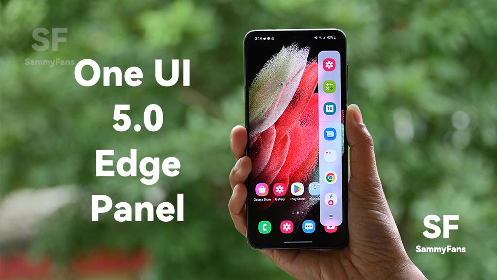 Samsung S21 One UI 5.0 Edge Panel