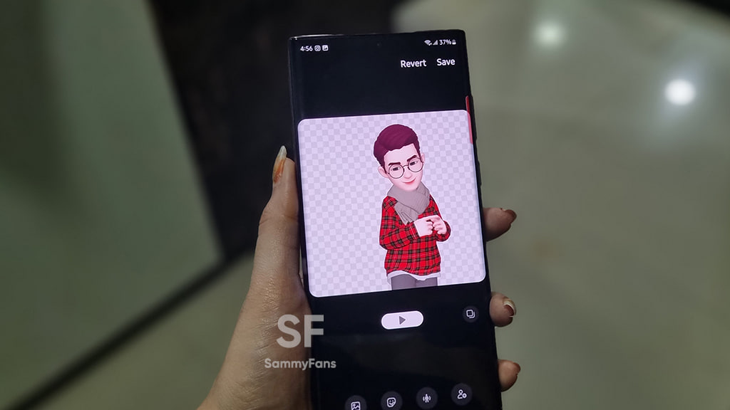 Samsung AR Emoji Editor app update