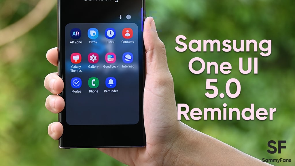 Samsung One UI 5.0 Reminder