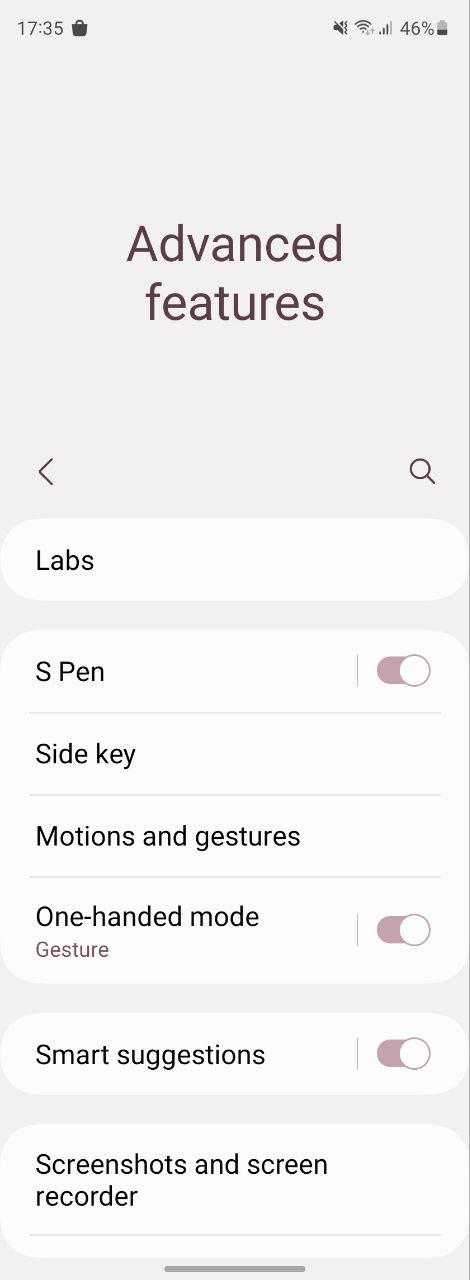 Samsung Fold 3 One UI 5.0 Advanced features
