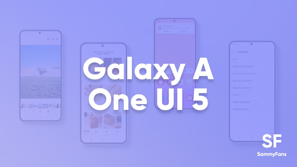 Galaxy A Android 13 One UI 5 Update