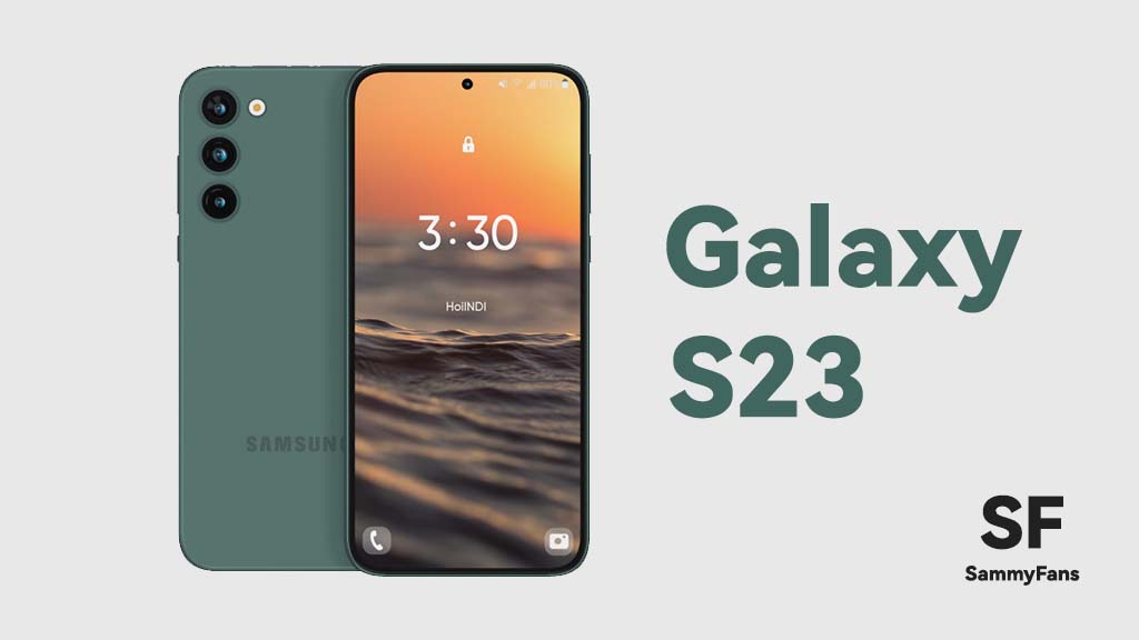 Galaxy S23 Renders Graygreen color
