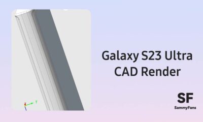 Samsung S23 Ultra CAD render