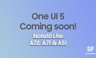 Samsung One UI 5.0 Note 10 Lite, A72, A71, A51