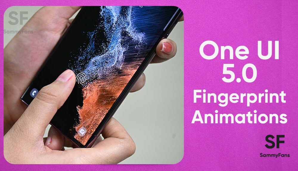 Samsung One UI 5 has less fingerprint unlock animations than OxygenOS 13 -  Sammy Fans