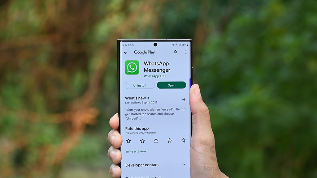 Samsung WhatsApp support devices 