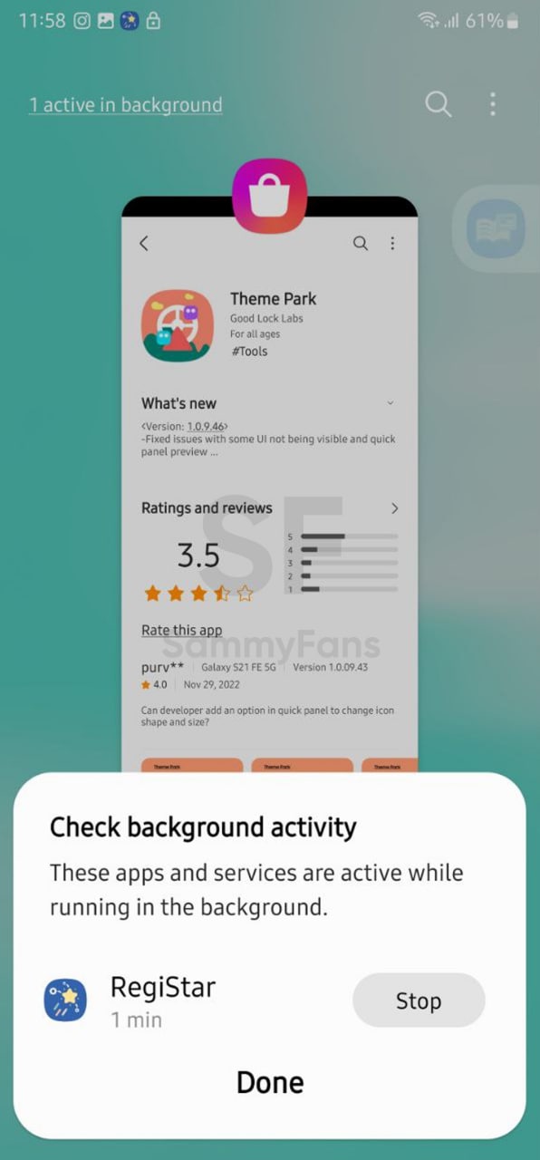 One UI  Recent apps interface lets you monitor and stop background apps  - Sammy Fans