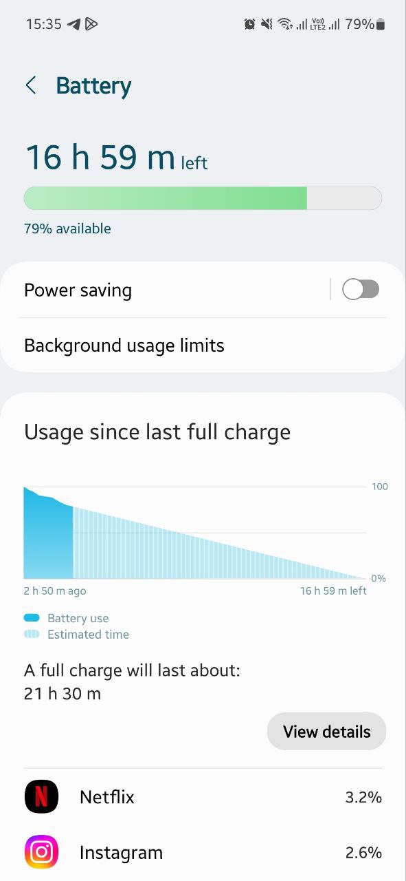 Samsung S21 FE battery drain Android 13