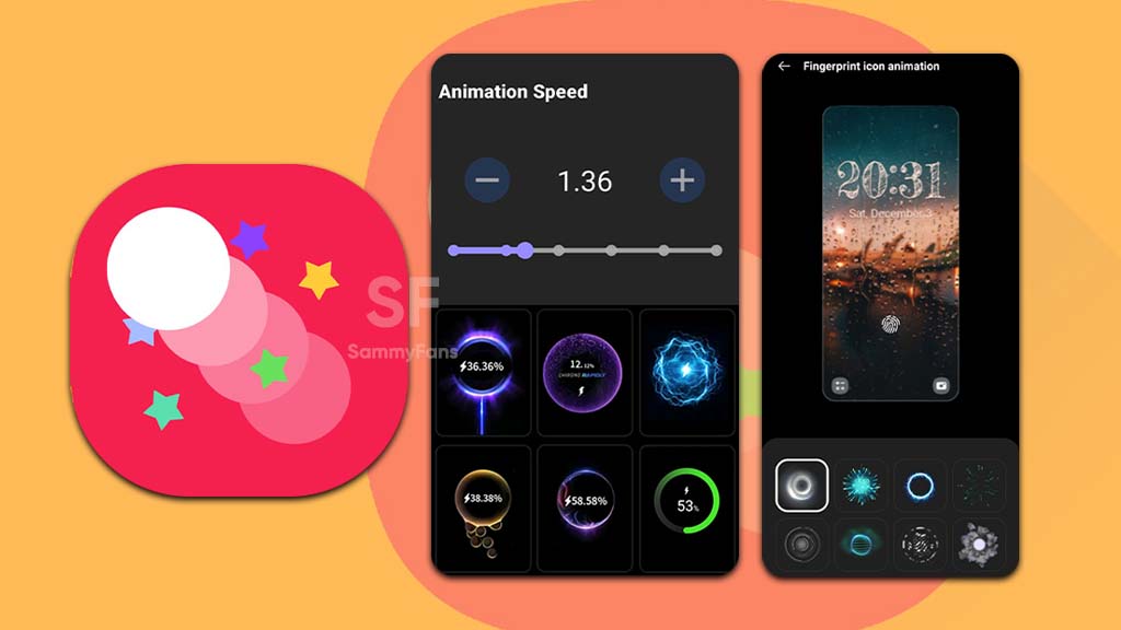 Samsung system animations possibilities