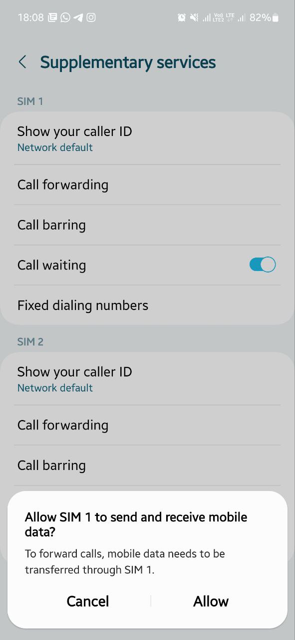 Samsung call forwarding