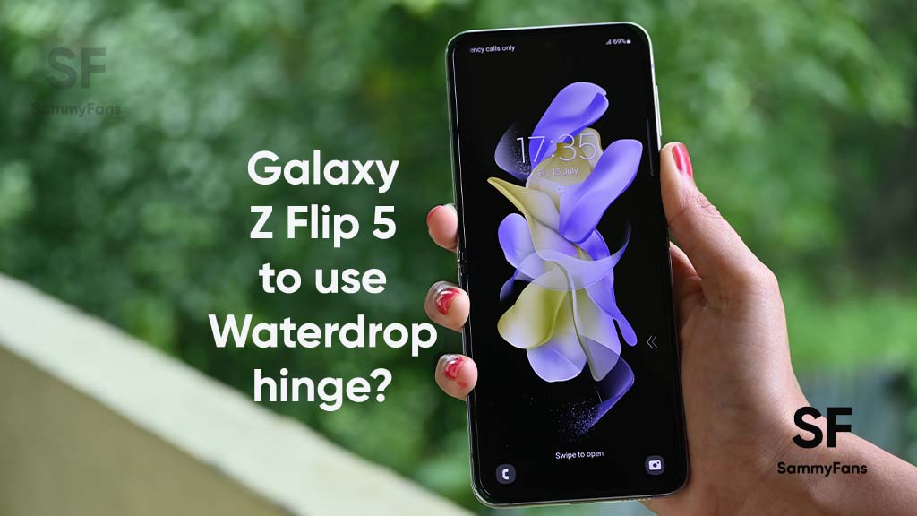 Samsung Flip 5 Waterdrop hinge
