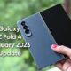 Samsung Fold 4 January 2023 update