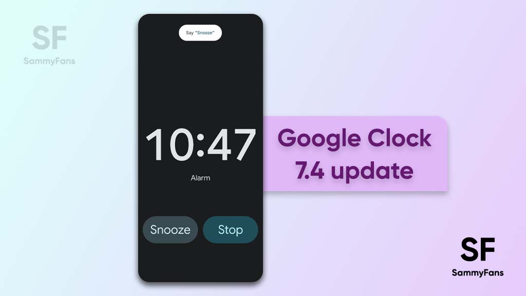 Google Clock alarm buttons