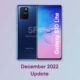 Samsung S10 Lite December 2022 update