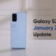 Samsung S20 January 2023 update