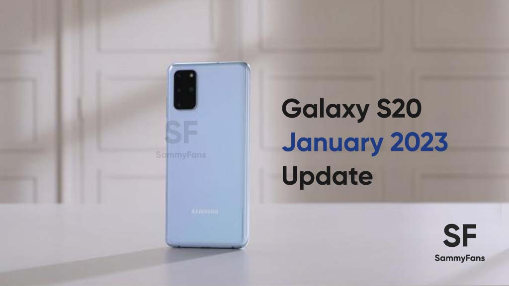Samsung S20 January 2023 update