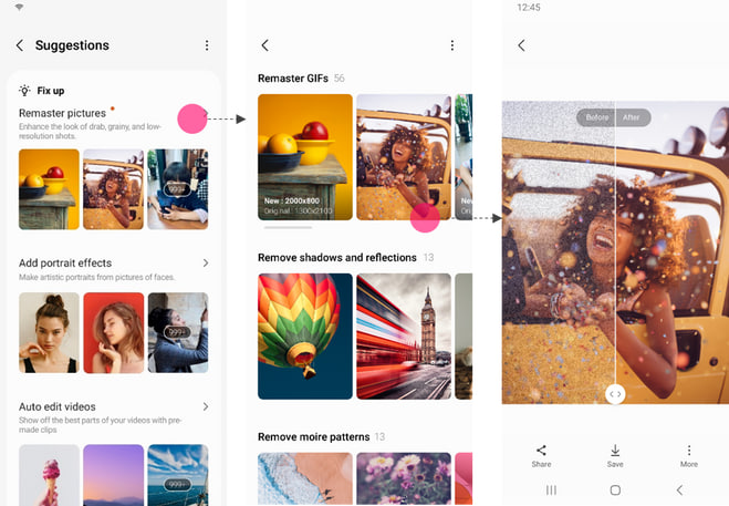 Samsung One UI 5.1 Gallery app