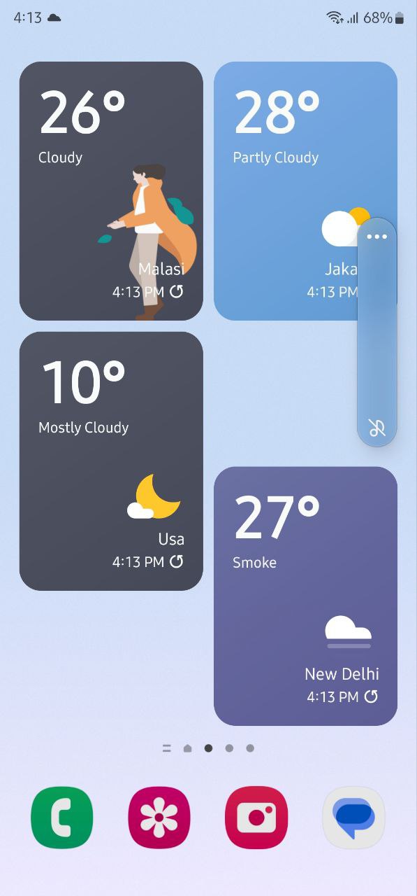 One UI 5.1 Dynamic Weather Widget