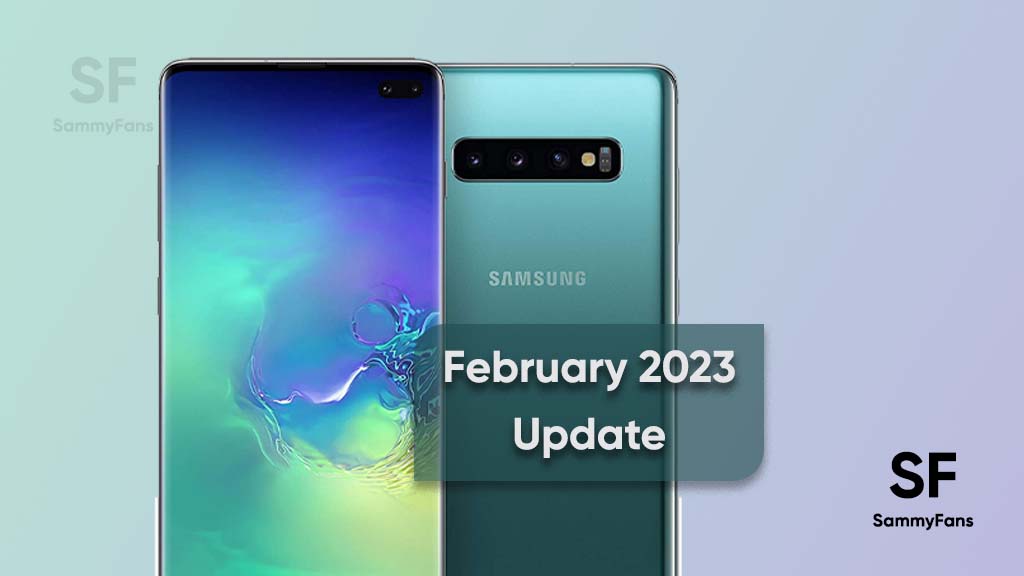 Galaxy S10 February 2023 update