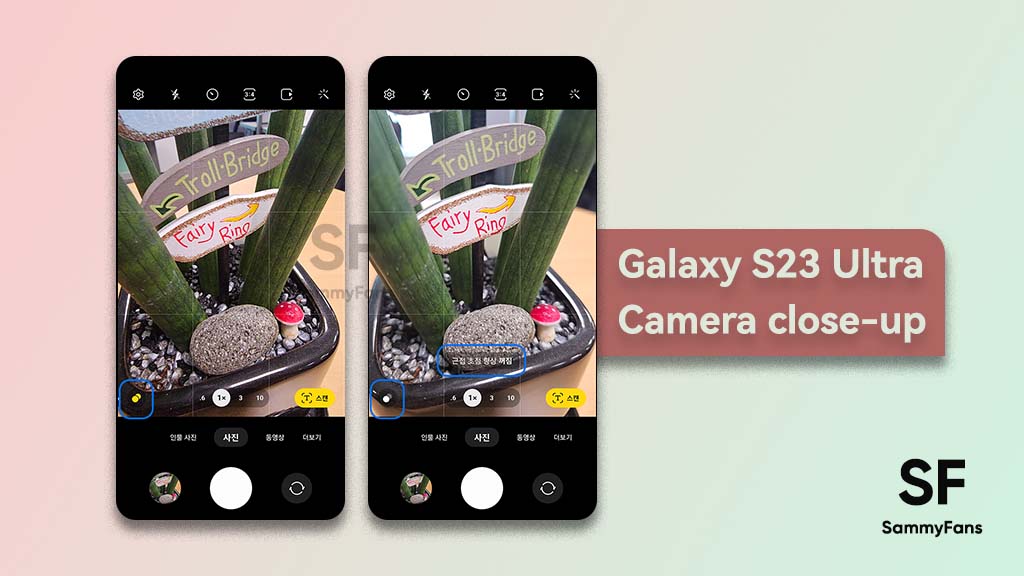 Samsung S23 Ultra Camera close up