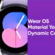 Samsung Galaxy Watch Wear OS Material You Dynamic Colors