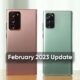 Samsung Note 20 February 2023 update US