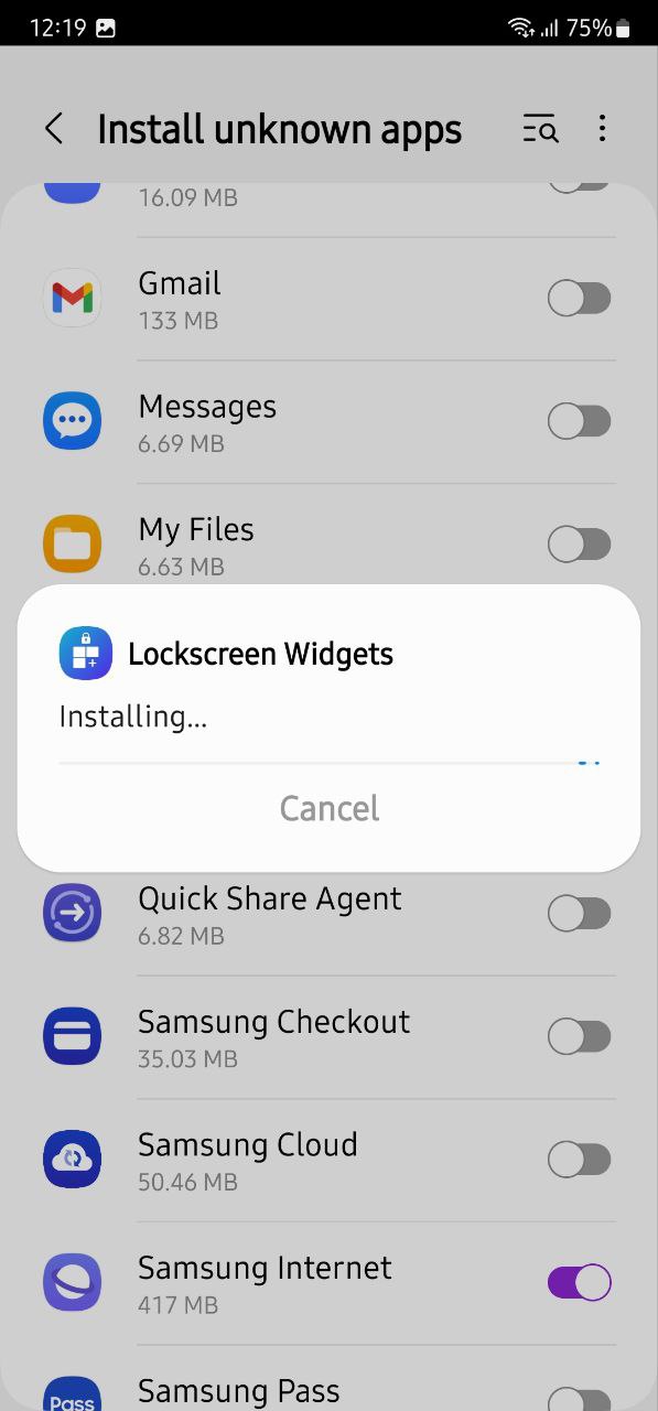 One UI 5.1 Battery widget lock screen