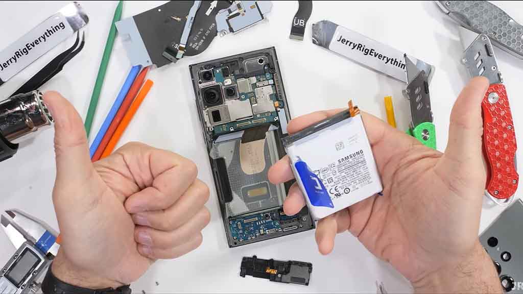 Samsung Galaxy S23 Ultra teardown battery