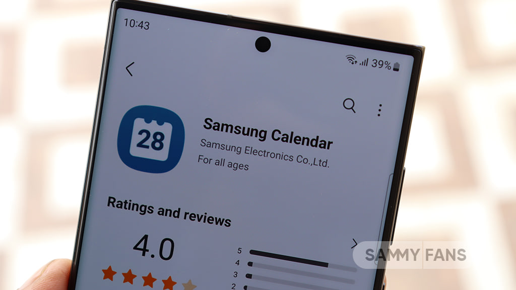 samsung One UI 6.0 Calendar app update