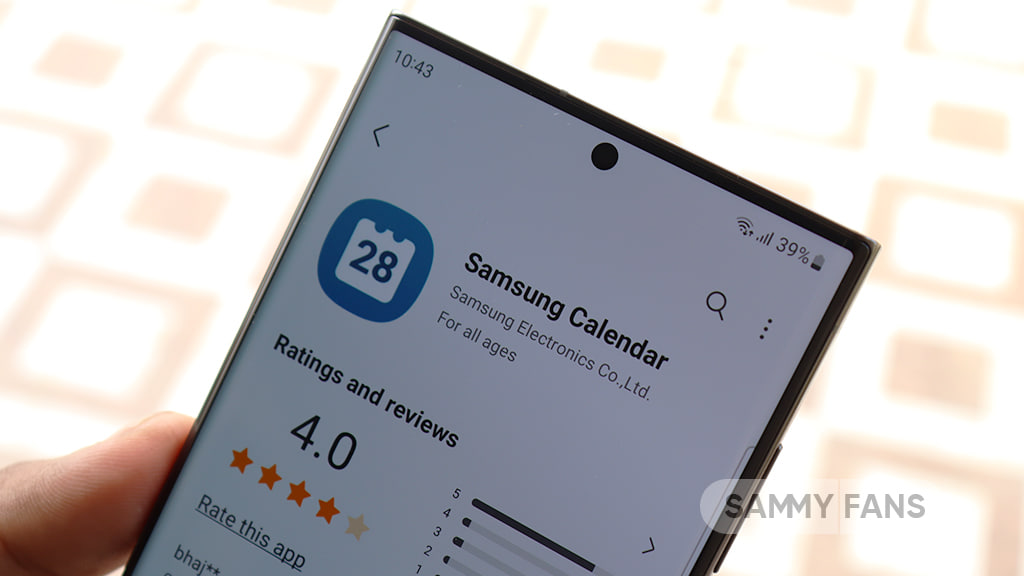 samsung One UI 6.0 Calendar app update