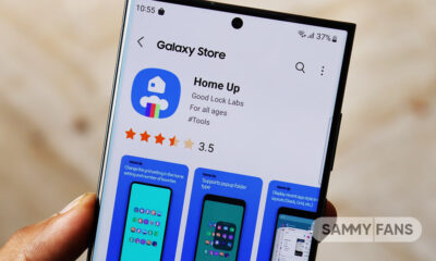 Samsung Home Up Finder Swipe function