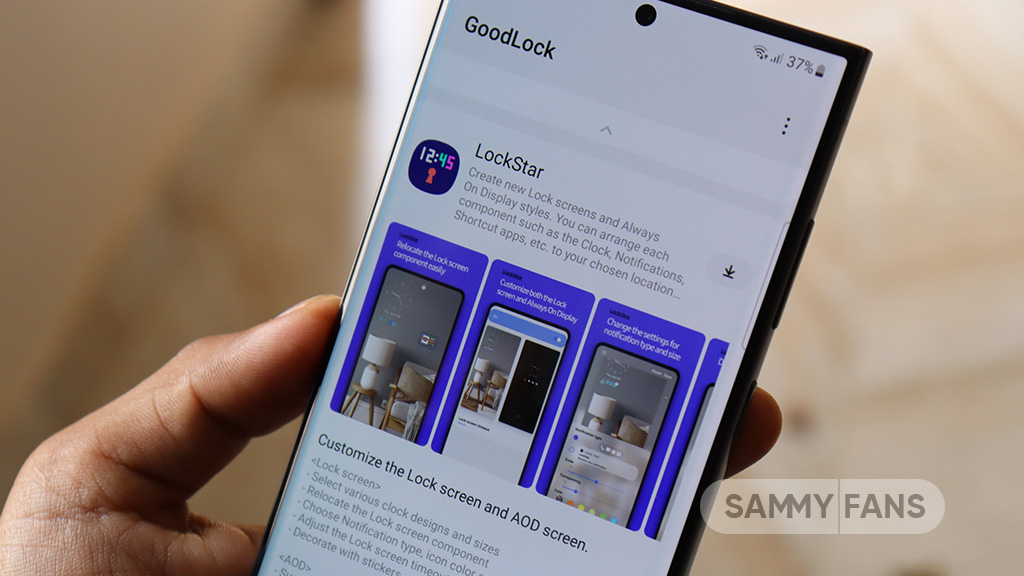 Samsung LockStar GoodLock apps 