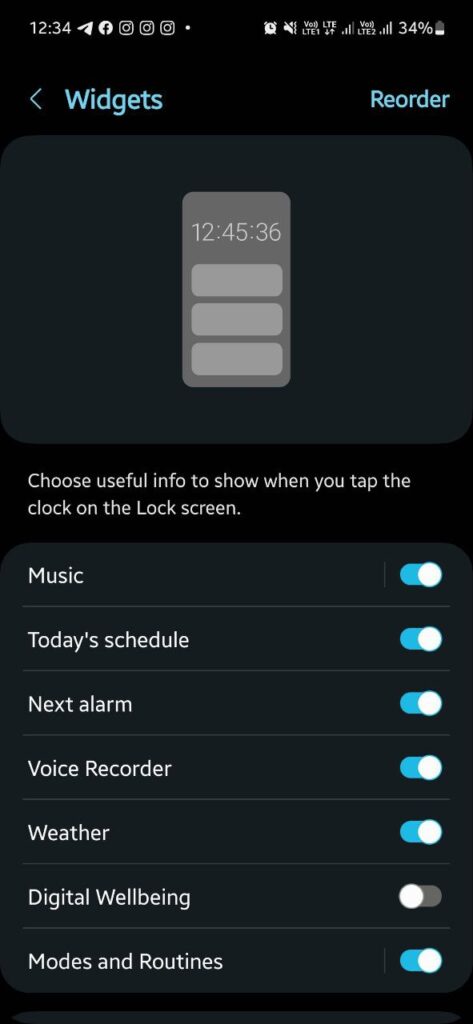 One UI 5.1 Lock screen features